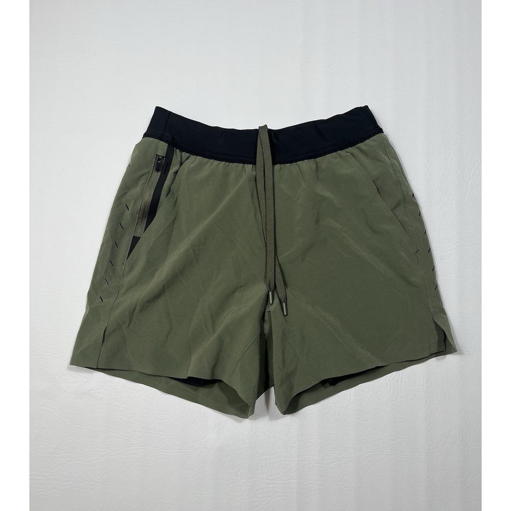 Ten Thousand Interval Shorts Mens XS Olive Green Lined Athletic Running